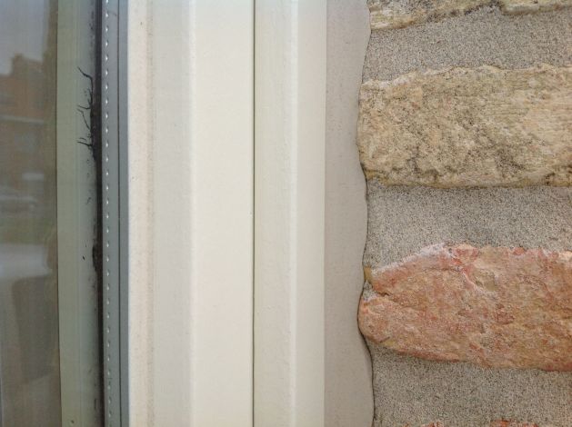 close-up van elastische voegen 